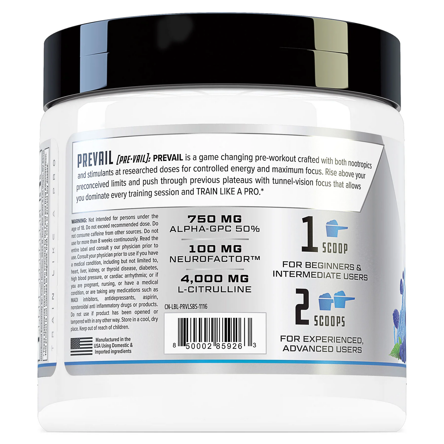 PREVAIL PRE WORKOUT SUPPLEMENT