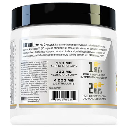 PREVAIL PRE WORKOUT SUPPLEMENT