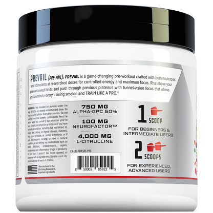 PREVAIL PRE WORKOUT SUPPLEMENT