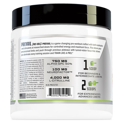PREVAIL PRE WORKOUT SUPPLEMENT