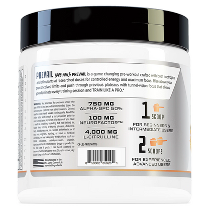 PREVAIL PRE WORKOUT SUPPLEMENT